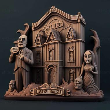 3D model The Addams Family Mansion Mayhem game (STL)